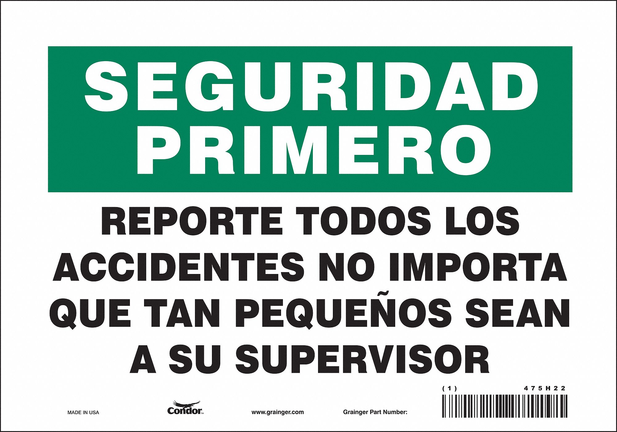 Safety Sign: Vinyl, Adhesive Sign Mounting, 7 in x 10 in Nominal Sign Size, Not Retroreflective