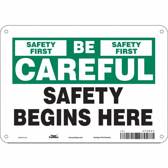 CONDOR Safety Sign, Sign Format Other Format, Safety First Safety ...