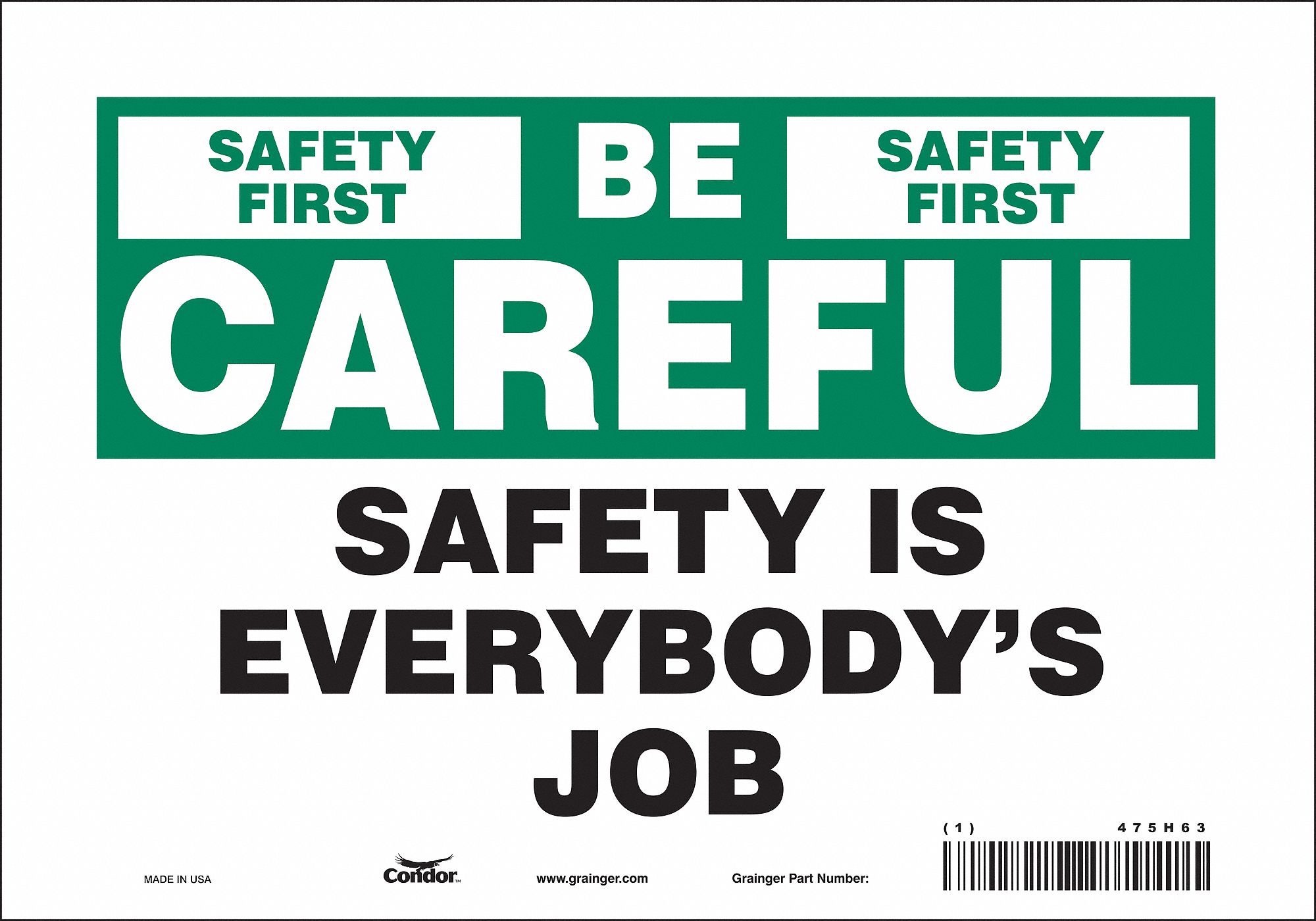 Safety Sign: Vinyl, Adhesive Sign Mounting, 7 in x 10 in Nominal Sign Size, Not Retroreflective