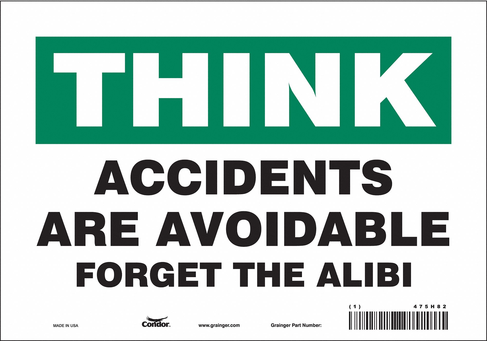 Safety Sign: Vinyl, Adhesive Sign Mounting, 7 in x 10 in Nominal Sign Size, Not Retroreflective