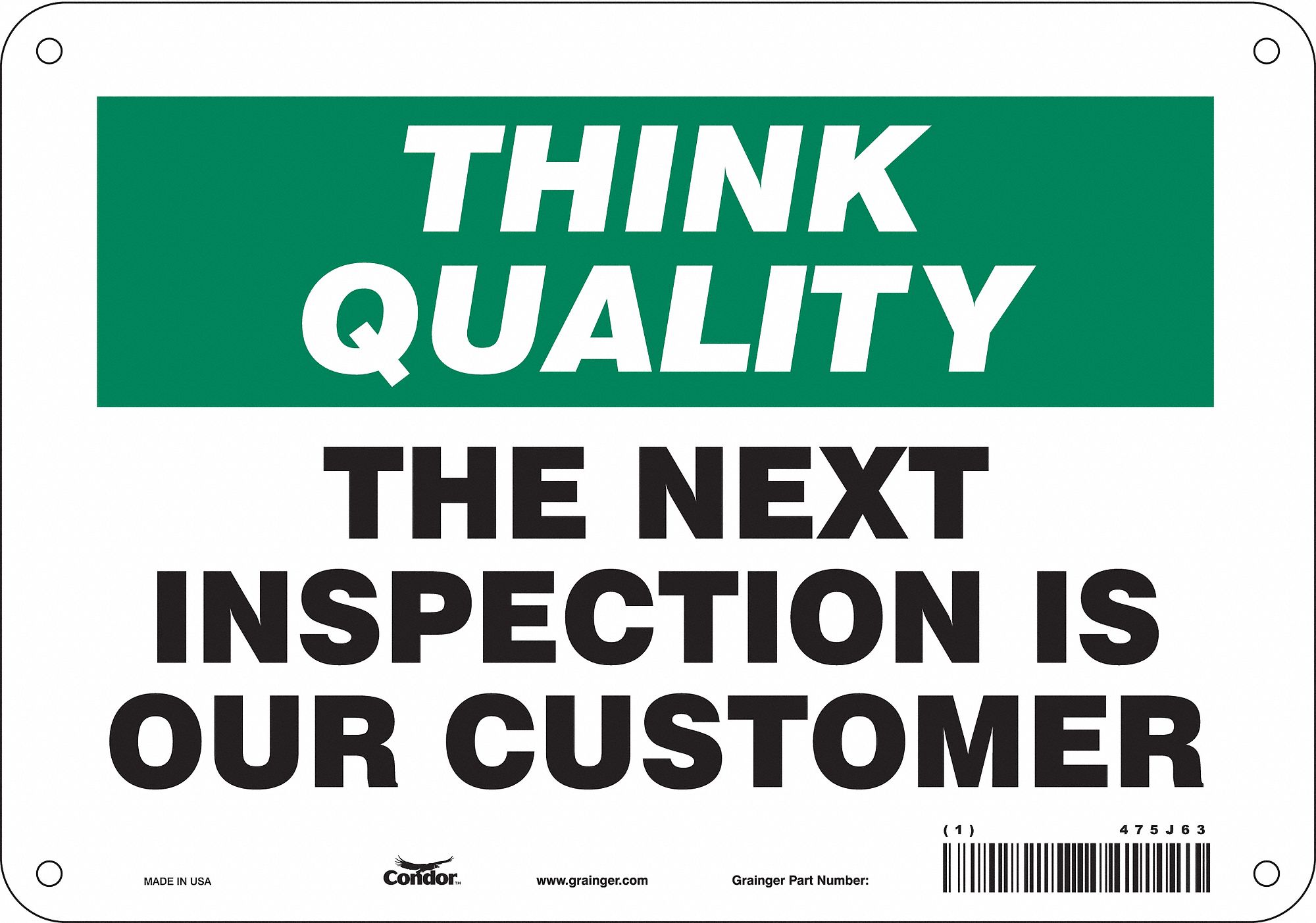 Safety Sign: Polyethylene, Mounting Holes Sign Mounting, 7 in x 10 in Nominal Sign Size, Wall