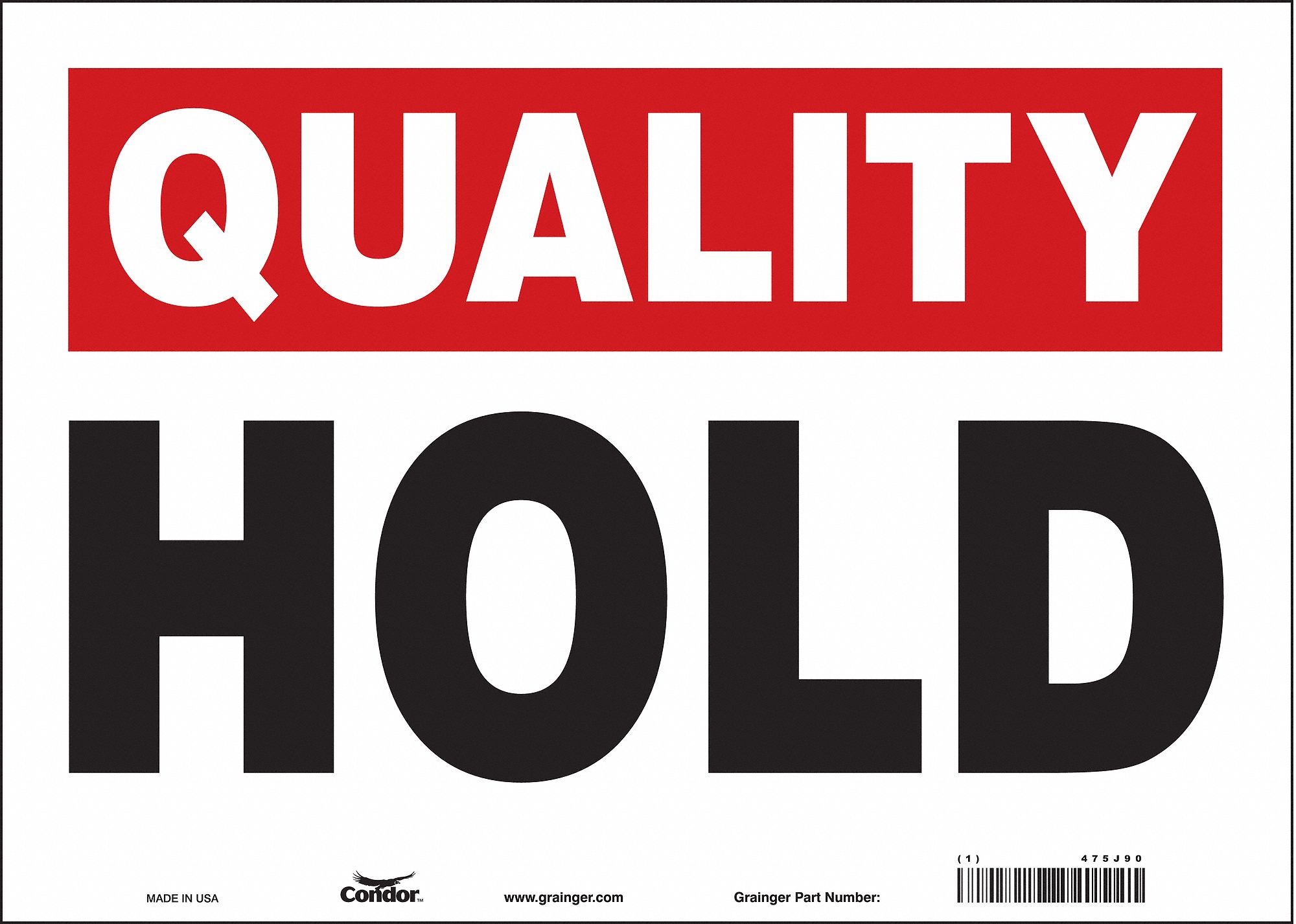 Safety Sign: Vinyl, Adhesive Sign Mounting, 10 in x 14 in Nominal Sign Size, Not Retroreflective