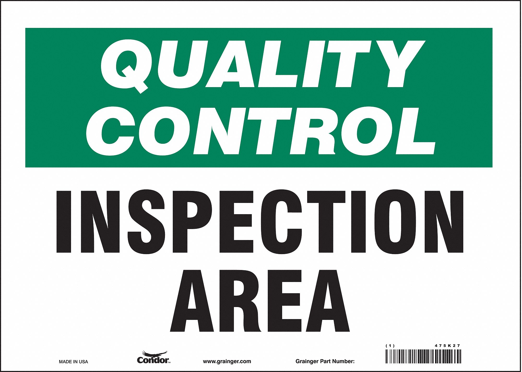 Safety Sign: Vinyl, Adhesive Sign Mounting, 10 in x 14 in Nominal Sign Size, Not Retroreflective