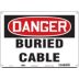Danger: Buried Cable Signs