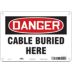 Danger: Cable Buried Here Signs