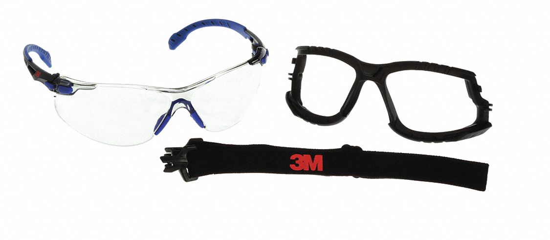 3m Safety Glasses Anti Fog Anti Scratch Brow And Eye Socket Foam Lining Wraparound Frame