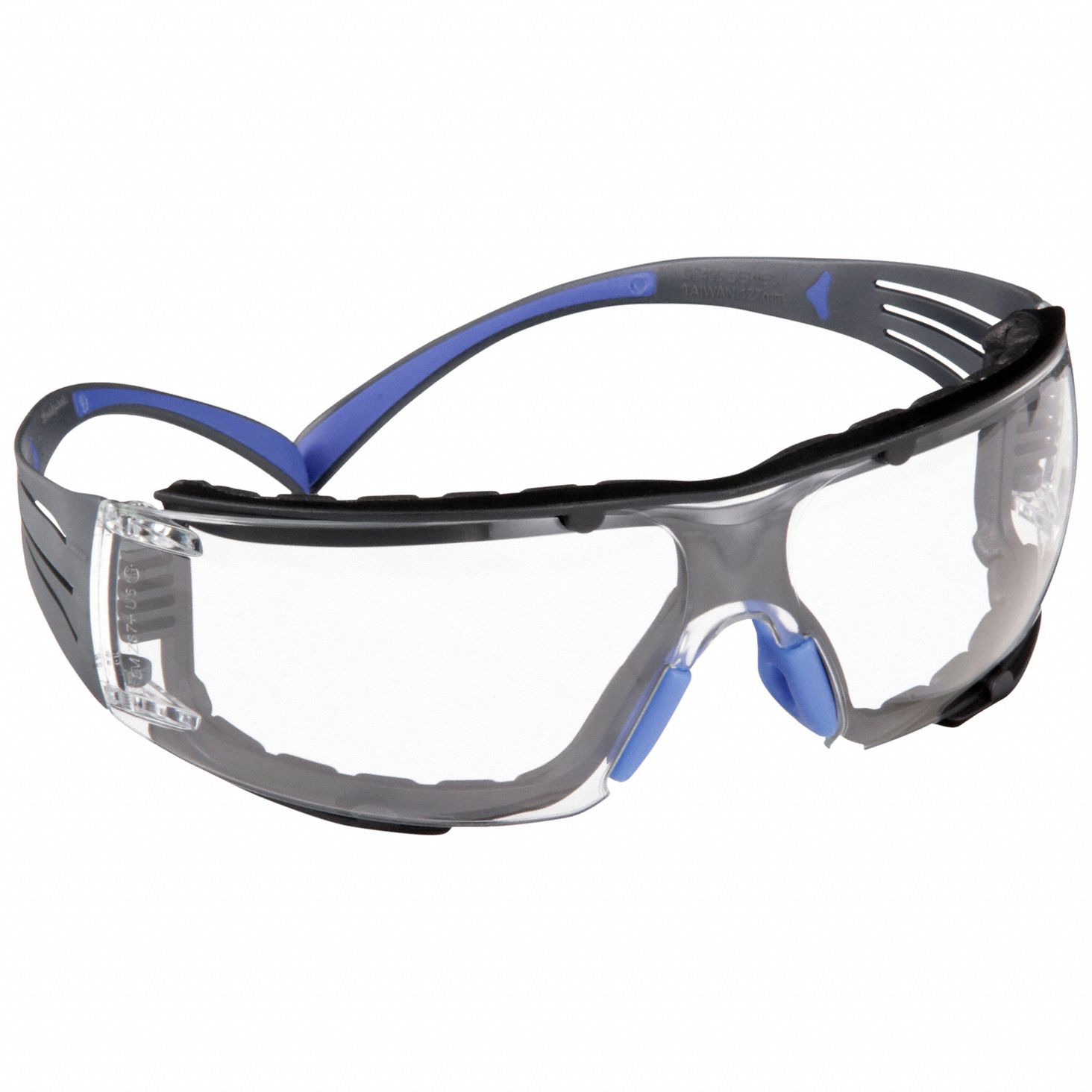 LUNETTES SEC DOUBLÉES MSE SECUREFIT, CSA/ANSI, ANTI-BUÉE/ANTI-RAYURES/PROT ANTI-UV, BLEU/GRIS, PC