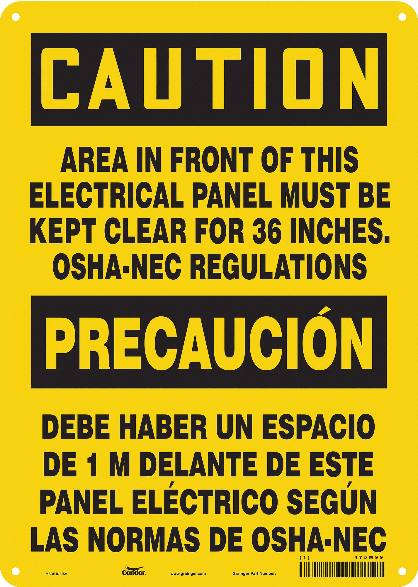 Safety Sign: Vinyl, Adhesive Sign Mounting, 14 in x 10 in Nominal Sign Size, Not Retroreflective