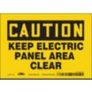 Caution: Keep Electric Panel Area Clear Signs