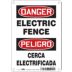 Danger/Peligro: Electric Fence/Cerca Electrificada Signs