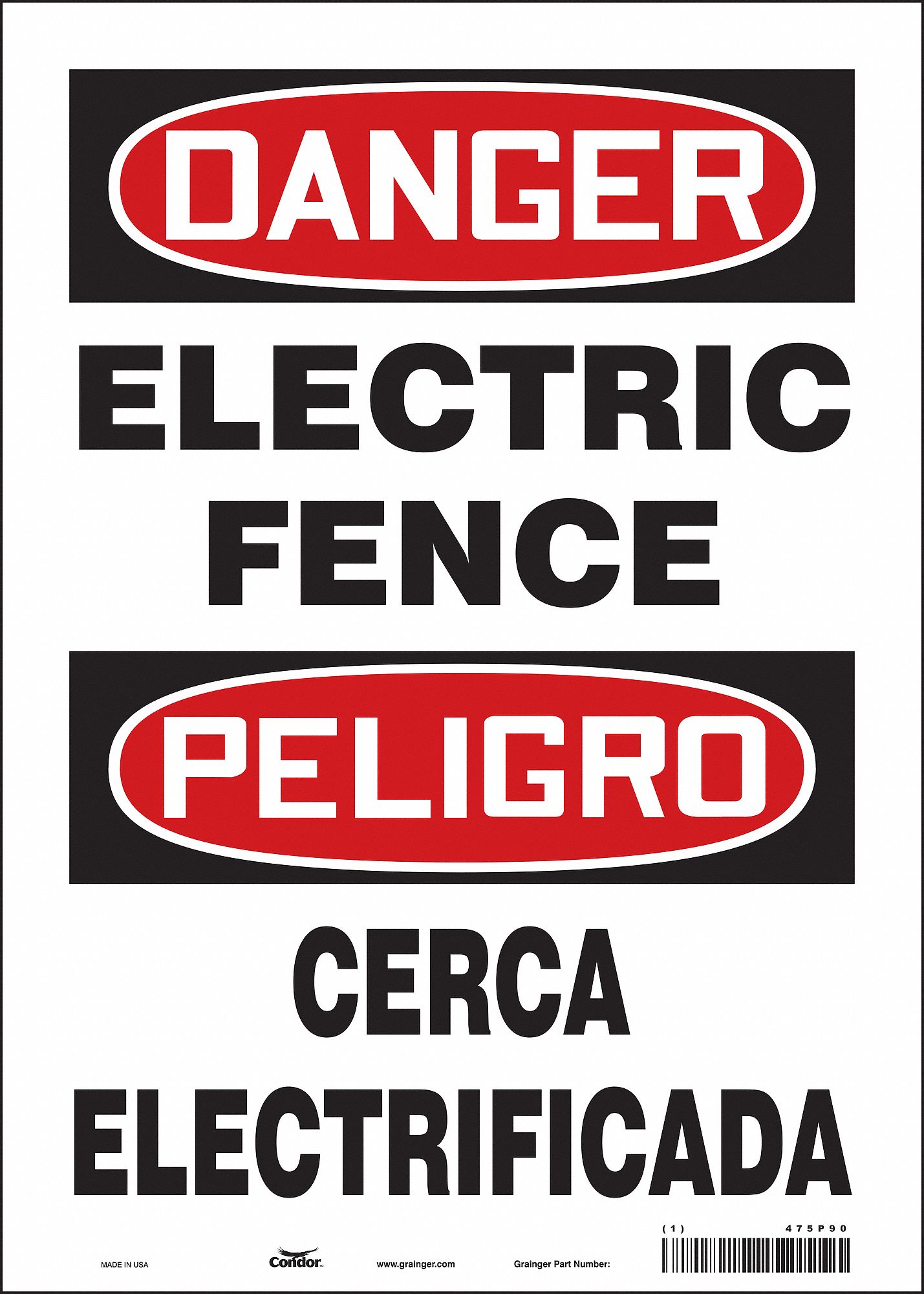 Safety Sign: Vinyl, Adhesive Sign Mounting, 14 in x 10 in Nominal Sign Size, Not Retroreflective