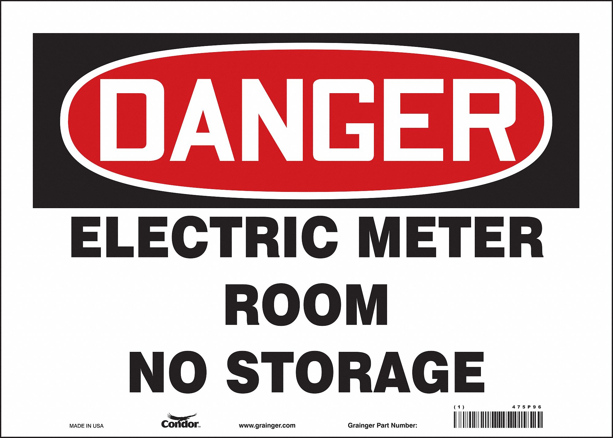 Safety Sign: Vinyl, Adhesive Sign Mounting, 10 in x 14 in Nominal Sign Size, Not Retroreflective