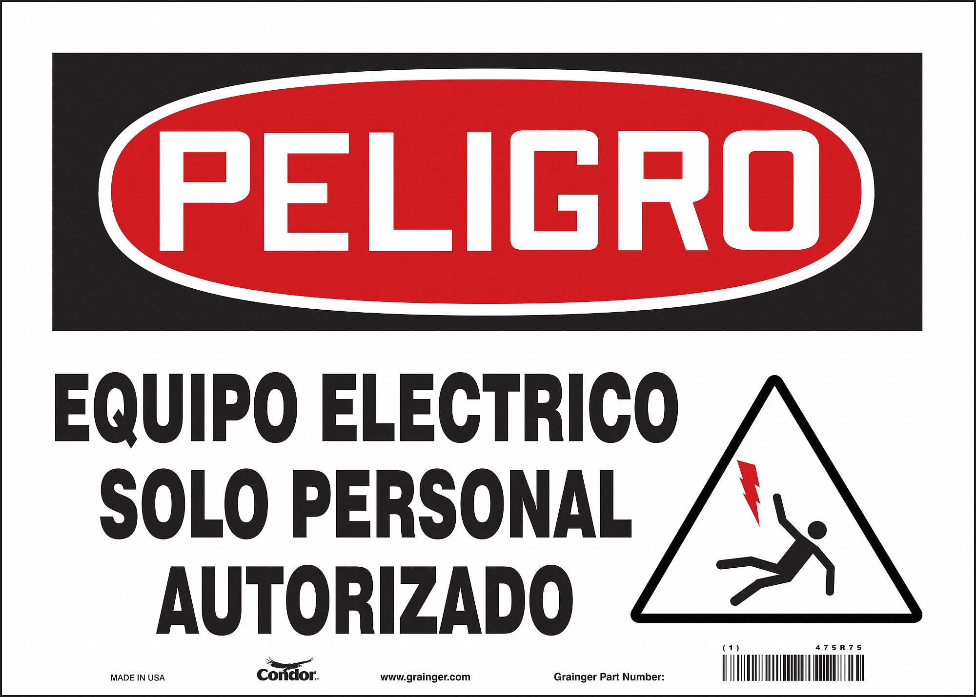 Safety Sign: Vinyl, Adhesive Sign Mounting, 10 in x 14 in Nominal Sign Size, Not Retroreflective