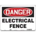 Danger: Electrical Fence Signs