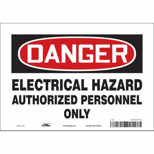 Safety Sign, Vinyl, Rectangle, English, Not Retroreflective ...