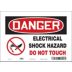 Danger: Electrical Shock Hazard Do Not Touch Signs