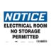Notice: Electrical Room No Storage Permitted Signs