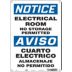 Notice/Aviso: Electrical Room No Storage Permitted/Cuarto Electrico Almacenaje No Permitido Signs