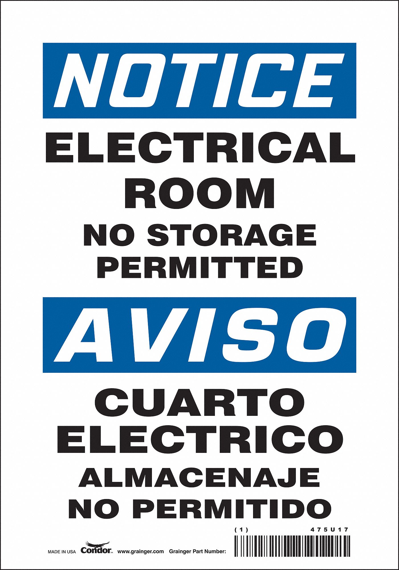 Safety Sign: Vinyl, Adhesive Sign Mounting, 10 in x 7 in Nominal Sign Size, Not Retroreflective