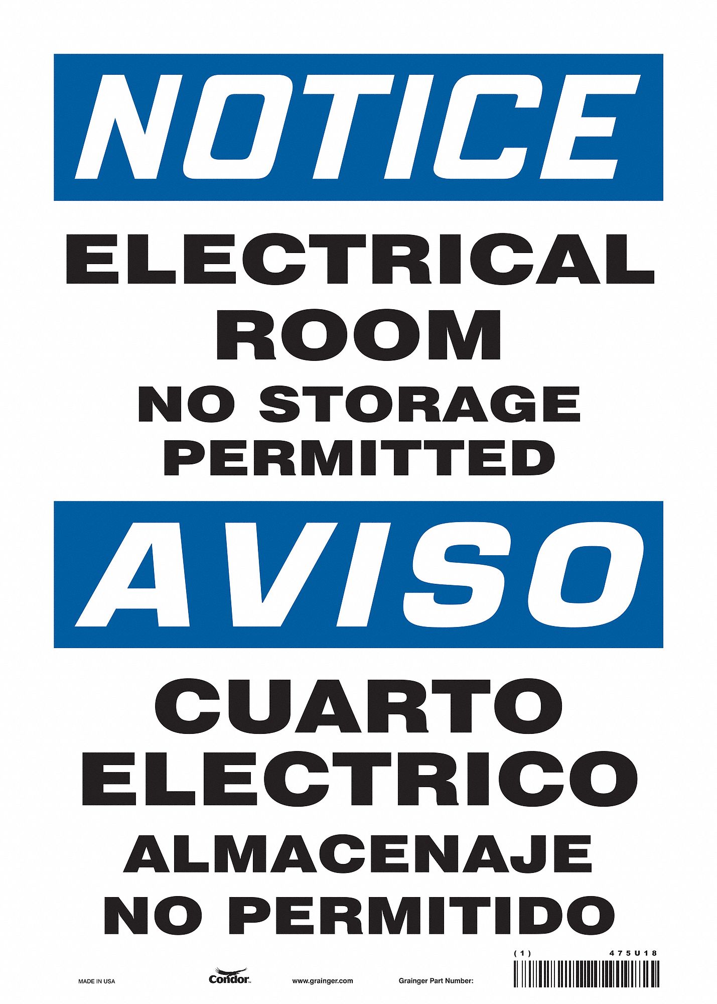 Safety Sign: Vinyl, Adhesive Sign Mounting, 14 in x 10 in Nominal Sign Size, Not Retroreflective