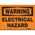Warning: Electrical Hazard Signs