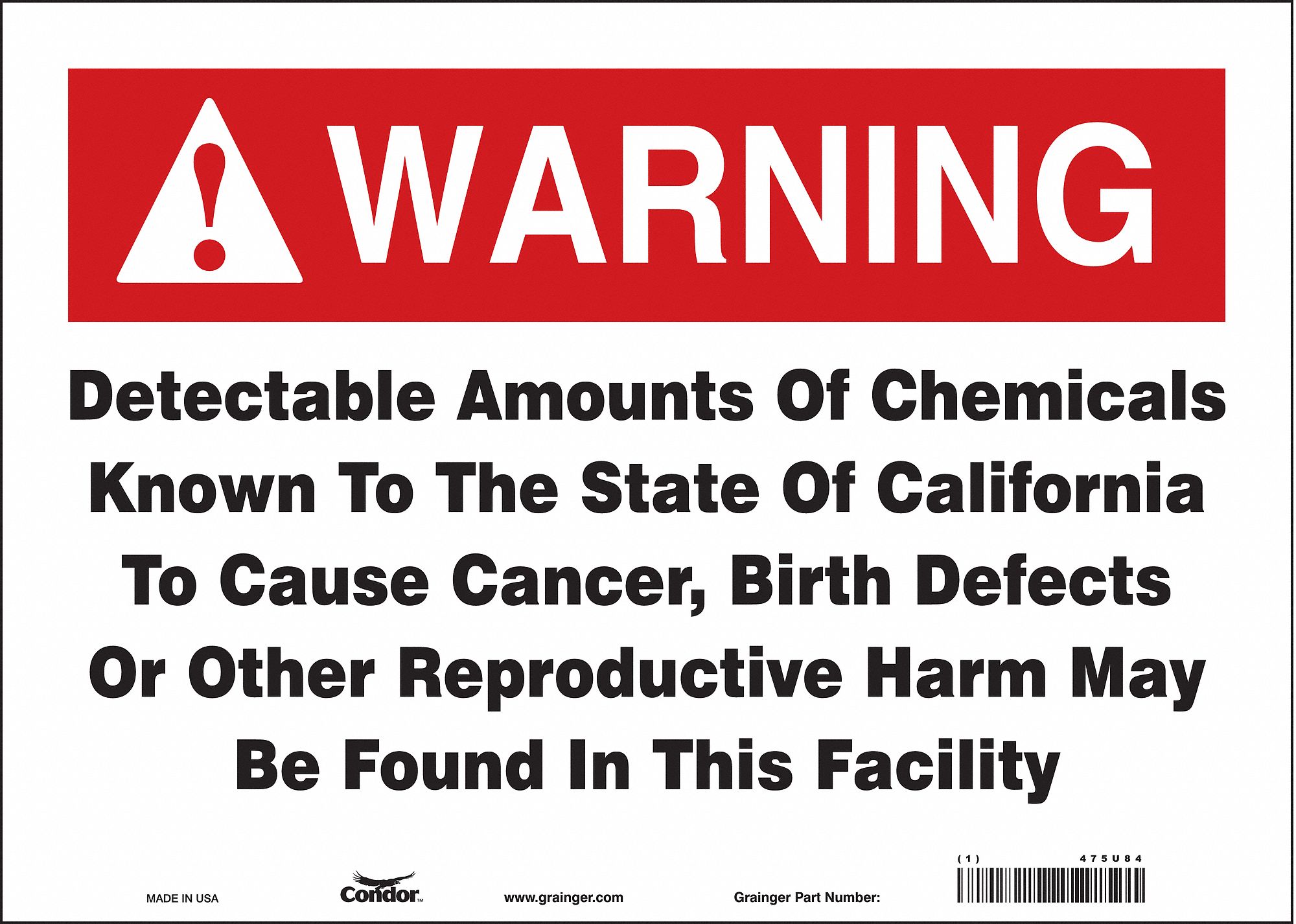 Safety Sign, 14" Wx10" H, 0.004" Thickness