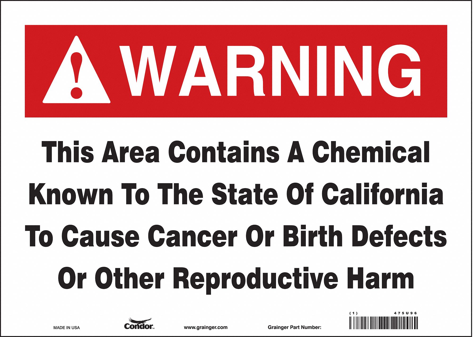 Safety Sign, 14" Wx10" H, 0.004" Thickness