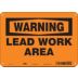 Warning: Lead Work Area Signs