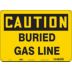 Caution: Buried Gas Line Signs