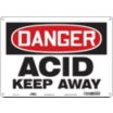 Danger: Acid Keep Away Signs