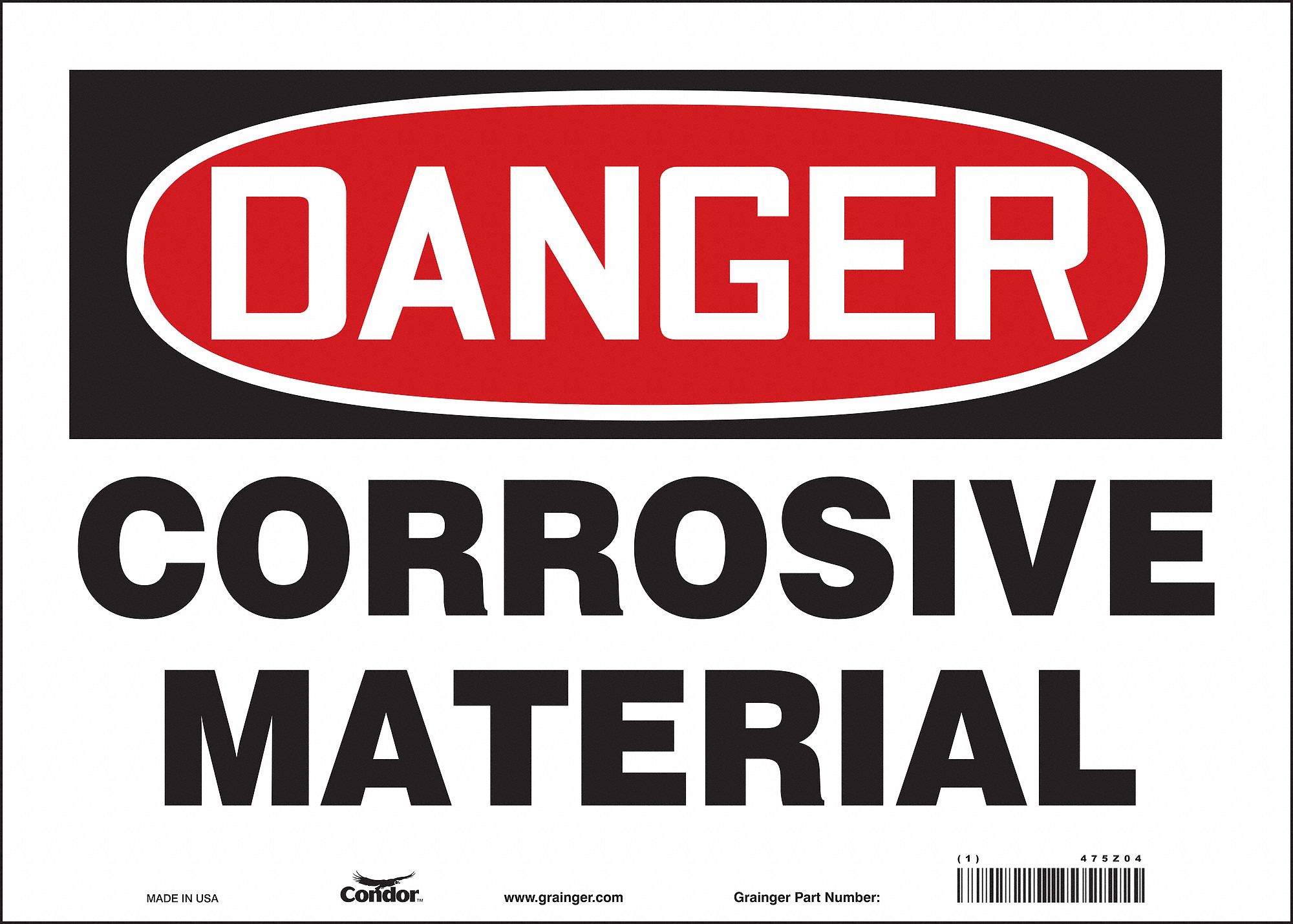 Safety Sign: Vinyl, Adhesive Sign Mounting, 10 in x 14 in Nominal Sign Size, Not Retroreflective