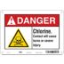 Danger: Chlorine Contact Will Cause Burns Or Severe Injury. Signs