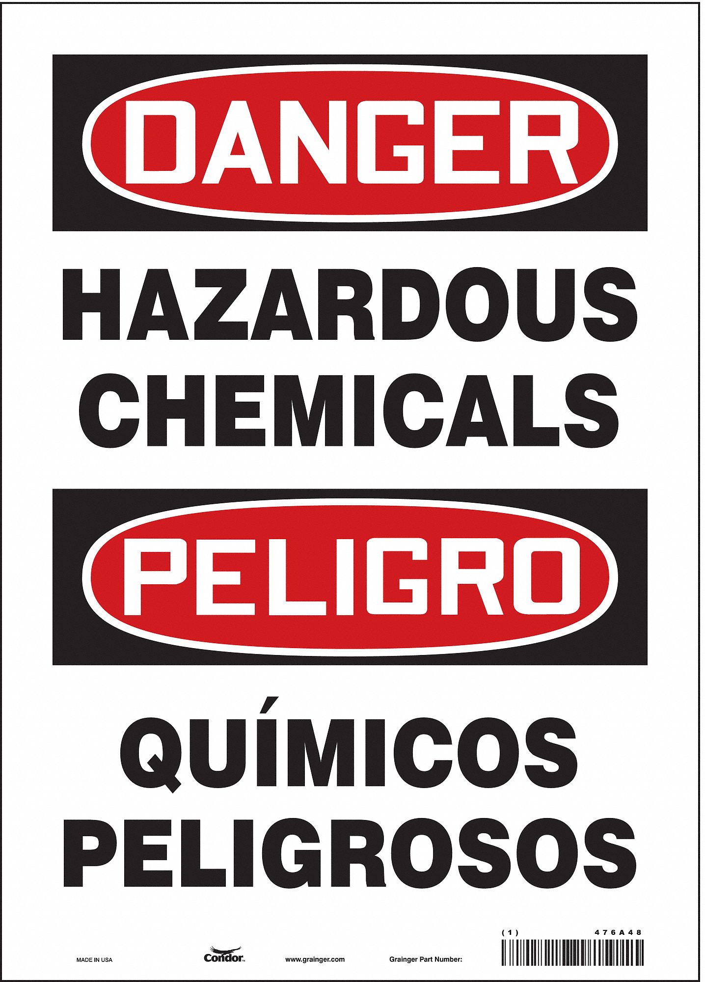 Safety Sign: Vinyl, Adhesive Sign Mounting, 14 in x 10 in Nominal Sign Size, Not Retroreflective