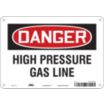Danger: High Pressure Gas Line Signs