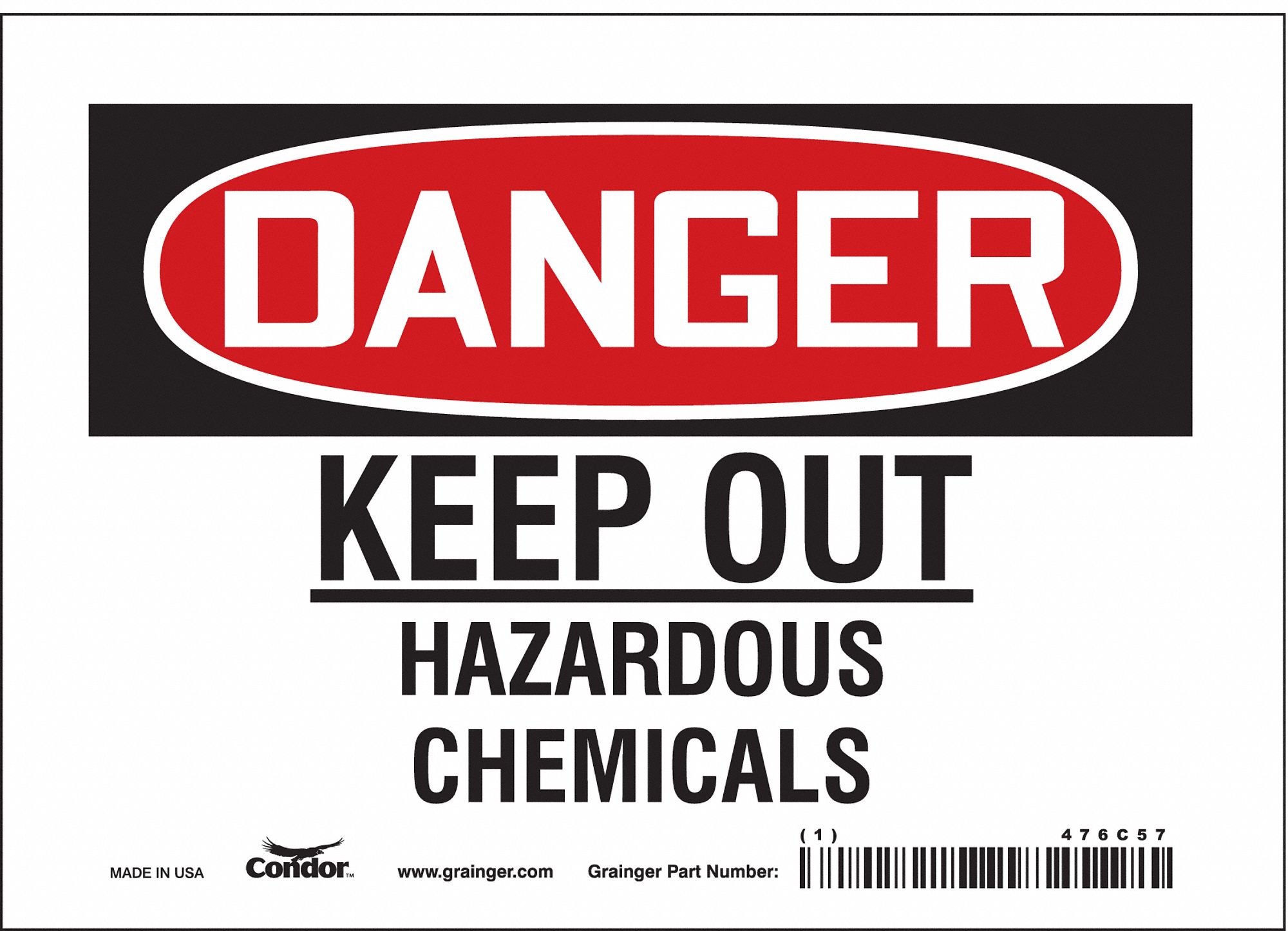 Vinyl, Adhesive Sign Mounting, Safety Sign - 476C57|476C57 - Grainger