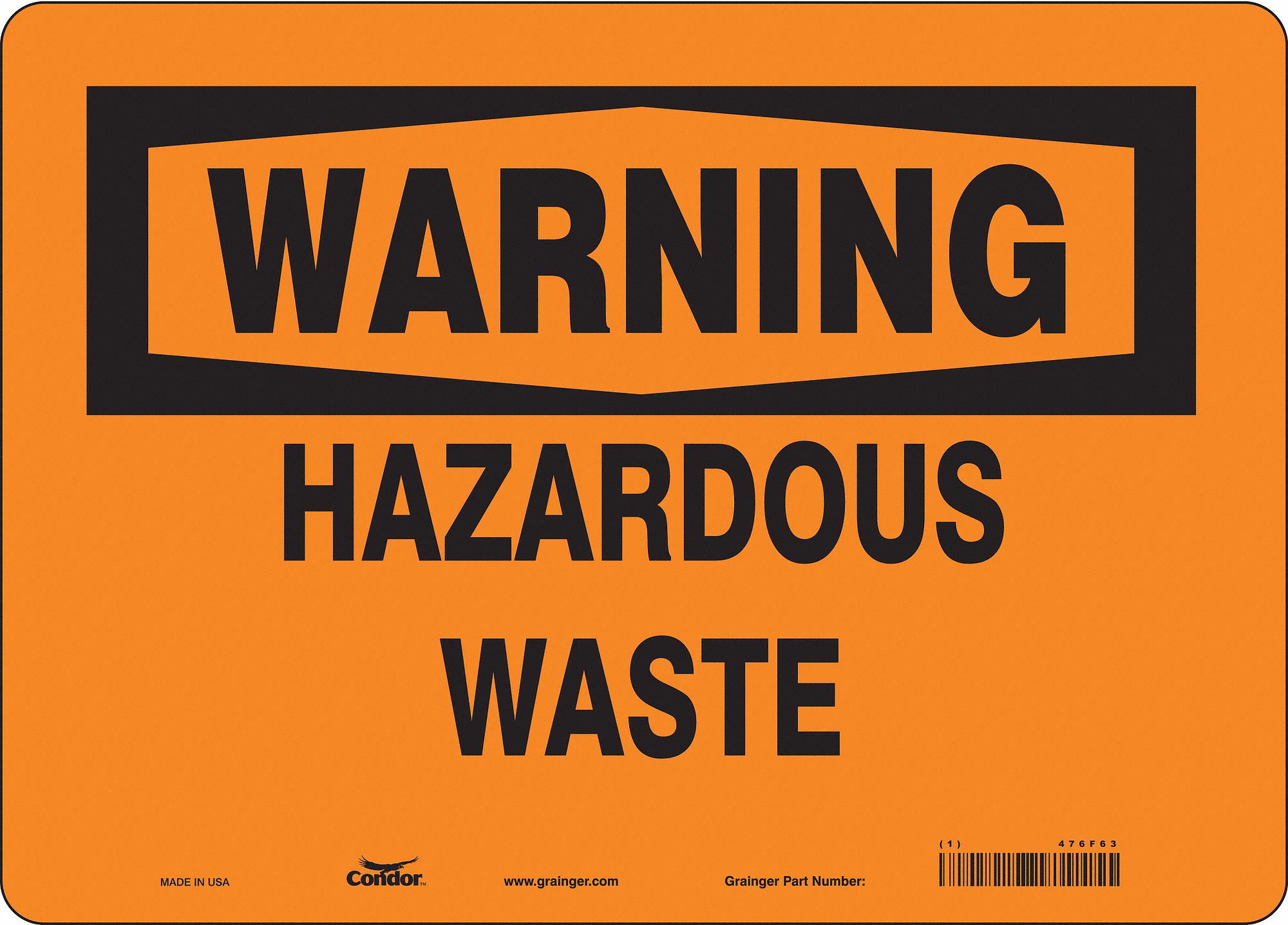 Safety Sign: Vinyl, Adhesive Sign Mounting, 10 in x 14 in Nominal Sign Size, Not Retroreflective