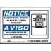 Notice/Aviso: Safety Data Sheets Available Upon Request/Hojas De Seguridad De Material Disponible A Peticion Signs