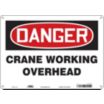 Danger: Crane Working Overhead Signs