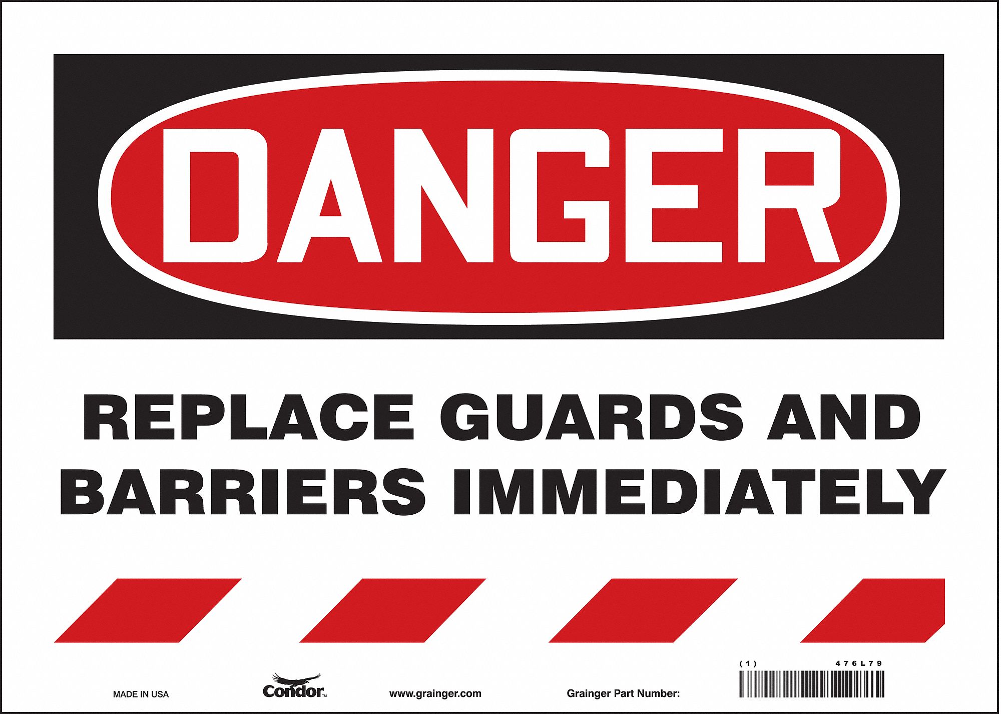 Safety Sign: Vinyl, Adhesive Sign Mounting, 10 in x 14 in Nominal Sign Size, Not Retroreflective