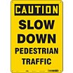 Caution: Slow Down Pedestrian Traffic Signs image