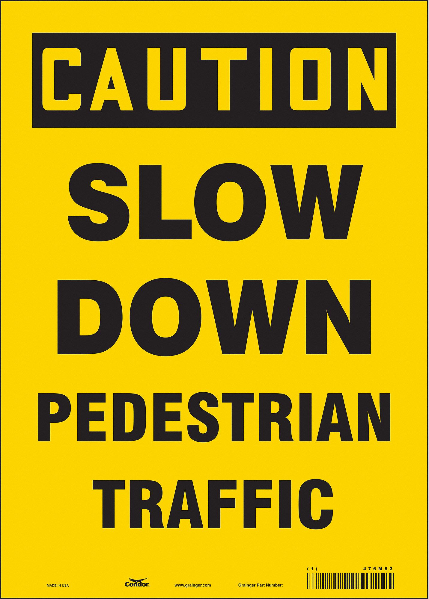 PANNEAU SECURITE,14PO X 10PO,VINYLE