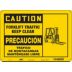 Caution/Precaucion: Forklift Traffic Keep Clear/Trafico De Montacargas Mantengase Libre Signs