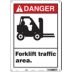 Danger: Forklift Traffic Area. Signs
