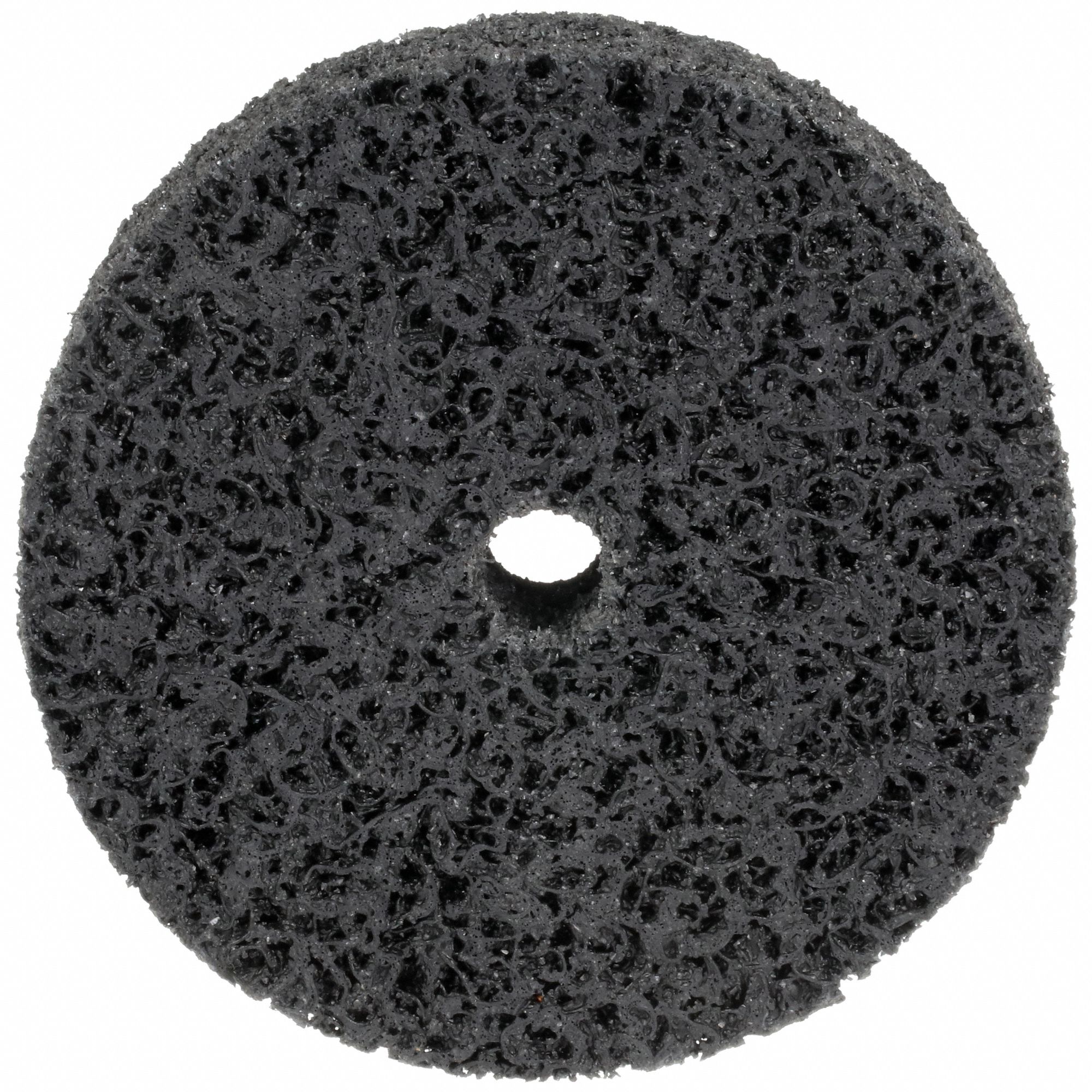 Unitized Wheel: 4 in Dia x 1 in W, 1/2 in Arbor Hole, Silicon Carbide, Extra Coarse