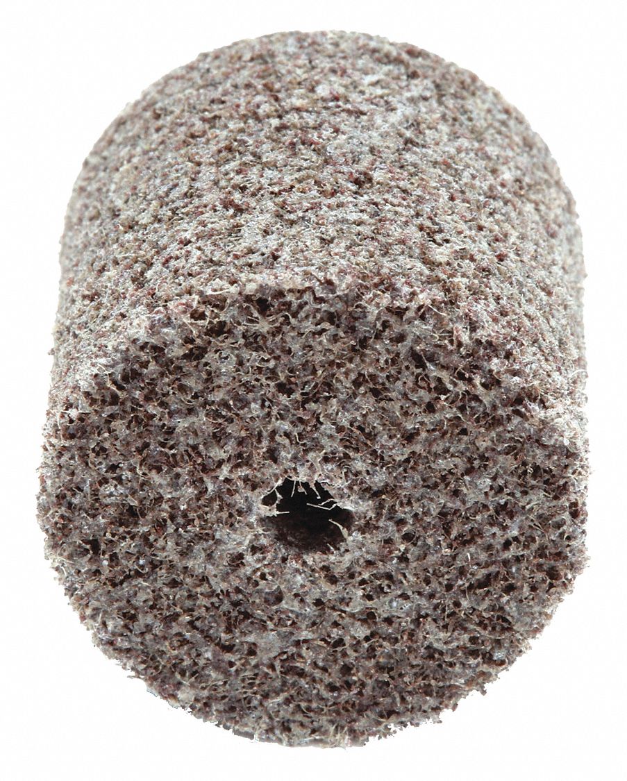 Unitized Wheel: 1 in Dia x 1 in W, 3/16 in Arbor Hole, Aluminum Oxide, Medium, Hard (7)