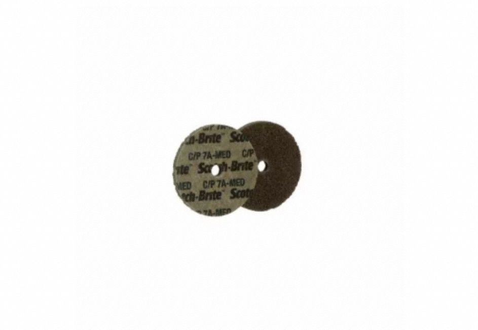 Unitized Wheel: 2 in Dia x 1/8 in W, 1/8 in Arbor Hole, Aluminum Oxide, Medium, CP-UW