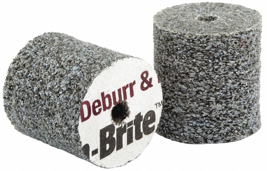 Unitized Wheel: 1 in Dia x 1 in W, 3/16 in Arbor Hole, Ceramic, Medium, Medium/Soft (6)