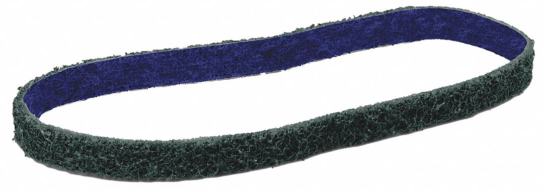 Surface-Conditioning Belt: 3 1/2 in W x 15 1/2 in L, Aluminum Oxide, Fine, DF-BL