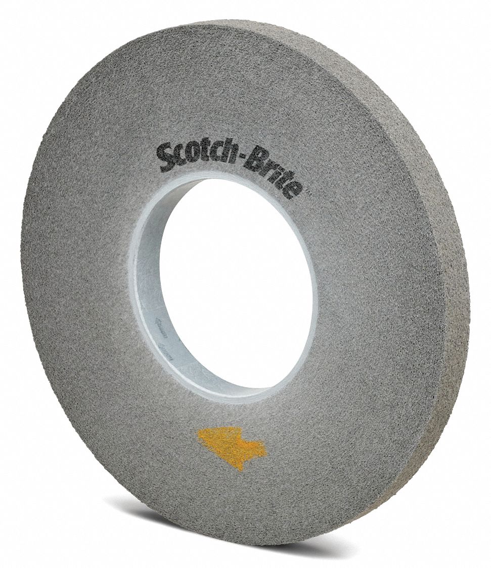 Convolute Wheel: 12 in Dia x 1/2 in W, 5 in Arbor, Silicon Carbide, Fine, Hard (9)