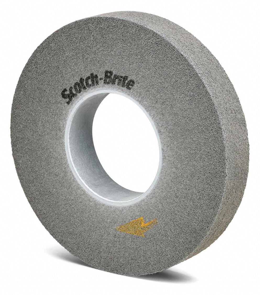 Convolute Wheel: 12 in Dia x 2 in W, 5 in Arbor, Silicon Carbide, Fine, Hard (10), Hard